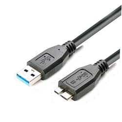 AlyKets USB 3.0 Data Cable Cord for Western Digital WD My Book External Hard Drive Canon powershot, Live Wiev Camera (1.6Ft)