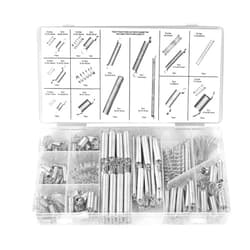 MAOZHUREN 200PCS Spring Sorting Kit, Extension and Compression Spring Kit, Small Springe, Tension Spring, Tiny Springs, Galvanized Steel Mechanical Compression Spring for All Types of Home Repairs and DIY