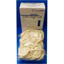 Tech-Med DUKAL TECH-MED Latex Finger Cots Covers Condoms White X-Large 144/BOX Powder Free Rubber 4423XL (Former 4403XL)