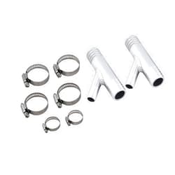 BBBBOX GRT A Pair 1 INCH to 5/8 CAB Heater Y Fittings UTV SXS RZR CAN AM Polaris Made from Aluminum