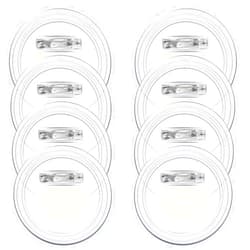 Bignc 20 Set Clear Button Pins For Crafts，Plastic Button Making Kit,Blank Button Pins Bulk, Make Your Own Buttons Badge Maker Diy Crafts，Photo Buttons Make Your Own Buttons(2.36 Inch)