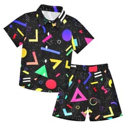 Boccsty Ice Cream Drip Boy Summer Shorts Sets Hawaiian Toddler Boys T-Shirt & Pants 2 Pcs 3T-10T
