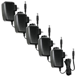 R-Tech12V 1A Power Supply, Power Adapters, Lighting Low Voltage Transformers 5 Pack, UL-Listed, Power Cord with 5.5x2.1mm Tips, AC 100-240V to DC 12V 1A for LED Strip Light, Camera, Router, etc.