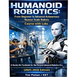 Tim Potton Humanoid Robotics: From Beginner to Advanced Autonomous Human-Scale Robots Course with Labs: A Hands-On Textbook for the Personal Advanced Robotics Era (2025–2030 Edition)
