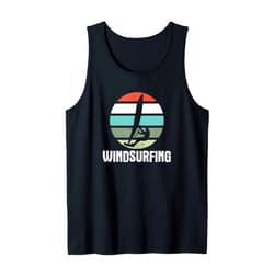 Cadeau windsurfer homme Vintage Voile Planche with Voile Tank Top