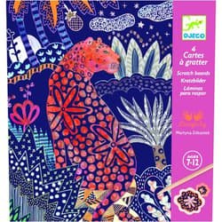 DJECO Lush Nature Scratch Cards, Multicolor