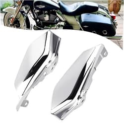 GZDLMoto Mid Frame Air Deflector Heat Shields for Harley Touring Road King Street Electra Glide Ultra Limited Tri Glide CVO 2009-2024 (Gloss Silver)