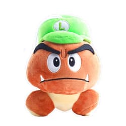 Laruokivi Goomba Plush Toy Stuffed Animal Doll 6'' Green Hat