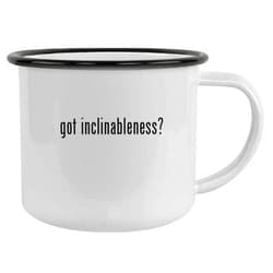 Molandra Products got inclinableness? - 12oz Camping Mug Stainless Steel, Black