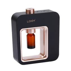 XEPTLE Waterless Aromatherapy Device Quiet No Water Cold Mist Battery Powered Portable for Travel Home Yoga Office(Black)
