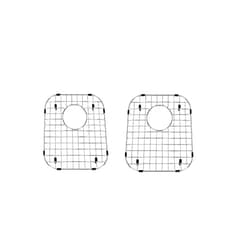 Starstar 50/50 Double Bowl Kitchen Sink Bottom Two Grids, Stainless Steel, 12.5