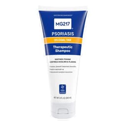 MG217 Psoriasis Shampoo with Coal Tar, Therapeutic Scalp Treatment, Controls Itching, Scaling, Flaking, Scale Buildup, Psoriasis Scalp Treatment, 3% Coal Tar Shampoo and Conditioner, 8floz