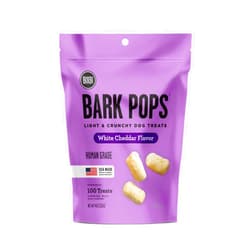 BIXBI Bark Pops, White Cheddar (4 oz, 1 Pouch) - Crunchy Small Training Treats for Dogs - Wheat Free and Low Calorie Dog Treats, Flavorful Healthy and All Natural Dog Treats