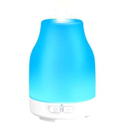 Dukya Essential Oil Diffuser, 110ml Colorful Aromatherapy Diffuser with 8 Colors Lights, Adjustable Mist Mode, Waterless Auto Off, Gifts for Women, Adults