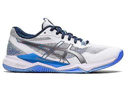 ASICS Women's Gel-Tactic Volleyball Shoes 9 White/Periwinkle Blue