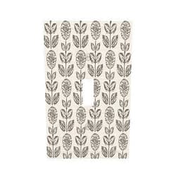 GSRLOD Vintage Floral 1-Gang Toggle Light Switch Cover Retro Flower Decorative Wall Plates Cover Single Toggle Electrical Switchplate Faceplate for Farmhouse Art Home Decor