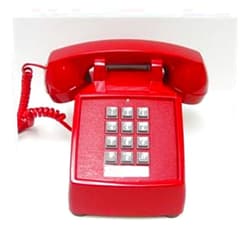 Cortelco 250047-VBA-20MD Desk ValueLine RED/ITT-2500-MD-RD /