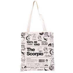 G2TUP Scorpio Inspired Gift 100% Human Be Kind The Scorpio Tote Bag Astrology Lover Handbag Zodiac Merch