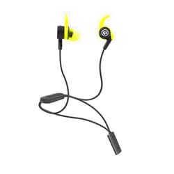Wicked Audio Shred2 — Wireless Bluetooth Sweat Proof Earbud — Noise Isolating Wireless Earbuds Bluetooth Headphones, Workout and Running Headphones with Microphone and Track Control — Lime Freak