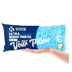 QUTOOL 0.44lb Bean Bag Chair Filler Premium Replacement Shredded Memory Foam Filling for Pillows Foam 1pack