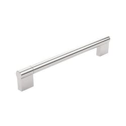Richelieu BP527192195 Avellino Collection Brushed Nickel Cabinet Handle 7 9/16 inch (192 mm) Center to Center Cabinet Bar Pull, Modern Drawer Pull for Kitchen, Bathroom, and Dresser, 1 Pack