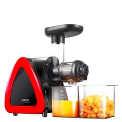 AAOBOSI Slow Juicer, Aobosi Slow Masticating Juicer, Cold Press Juicer Machines with Reverse Function, Quiet Motor, High Juice Yield with Juice Jug & Brush for Cleaning