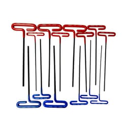Eklind Tool EKLIND 8pc Inch,Cush Grip Hex T-Key Set,9 inch arm