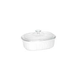 CorningWare 2-1/2-Quart Oval Casserole Dish with Glass Lid