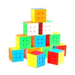 Ella Dream 12 Pack Speed Cube 3x3 Set, Stickerless Cube 3X3, Party Favors for All Age, Puzzle Game Toys, Classroom prizes, School Rewards