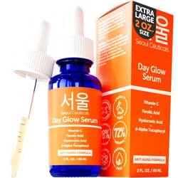 SeoulCeuticals Large 2oz Korean 20% Vitamin C Hyaluronic Acid Serum + CE Ferulic Acid - Potent Anti Aging, Anti Wrinkle K Beauty