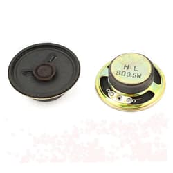 uxcell 2 Pcs 0.5W 8Ohm 50mm Metal Shell Magnet Electronic Speaker Loudspeaker