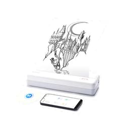 iDPRT MT890 Portable Wireless Printer - with Thermal A4 Paper, Bluetooth Inkless Printer for Travel/Home, Support US Letter&A4&A5 Size, Mobile Printer Compatible with iOS, Android & Laptop - White