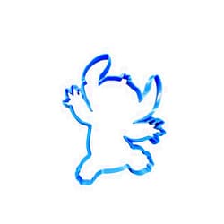 WELLSHEZZ FULL BODY COOKIE CUTTER INSPRED BY STITCH FULL BODY CARTOON CHARACTER LILO BEST FRIEND BLUE KOALA EXPERIMENT SPECIAL OCCASION COOKIE CUTTER BAKING TOOL 3D PRINTED