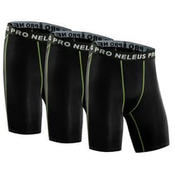 NELEUS 3 or 6 Pack Compression Shorts for Men Spandex Sport Shorts Running Athletic Workout Performance Baselayer Underwear
