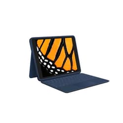 Logitech Rugged Combo 3 Touch iPad Keyboard Case with Trackpad and Smart Connector for iPad (7th and 8th Generation) - Classic Blue