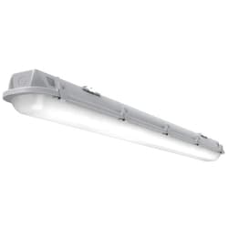 Lithonia Lighting LED Waterproof Light, Contractor Select Vapor Tight LED Strip Light, MVOLT, 3106-4946 Adjustable Lumens, Switchable Color Temperature 3500K/4000K/5000K, 4-Foot, Matte White