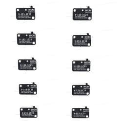 SING F LTD 10Pcs V-153-1C25 Micro Limit Switch Metal Micro Limit Switch Long Straight Hinge Lever Arm for Electronic Equipment Microwave Refrigerator Etc. 250V 15A