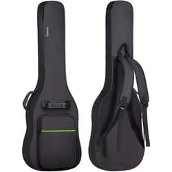 CAHAYA Electric Guitar Bag Gig Bag 0.3in Thick Padding Backpack Soft Electric Guitar Case Green CY0293
