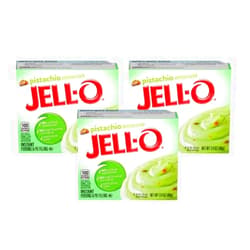 Exit 28 Bargains Jell-O Pistachio Instant Pudding & Pie Filling 3.4 oz Pack of 3 (Total of 10.2 oz) Jello w/Exit 28 Bargains Sticker
