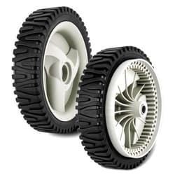 FAMANDY Front Drive Wheels Replacement Craftsman Lawn Mower Wheels Fit for Craftsman Husqvarna & Hu Self Propelled Lawn Mower 583719501 194231X460（2 Pack)