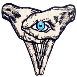ZEGINs Eye On Heart Hand Sign Patch Embroidered Applique Badge Iron On Sew On Emblem