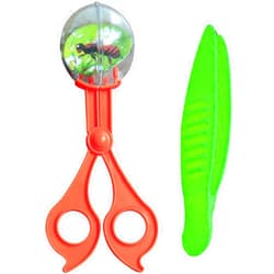 Juroicessry 2Pcs Orange and Green Nature Exploration Toys Bug Insect Catcher Scissors Tongs Tweezers Clamp Cleaning Tool Kids Toy