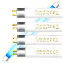 Coospider-repta 4 Pack 32050 6 Watt Replacement Bulb for DynaTrap DT2000XL and DT2000XLP, F6T5/BL 9 Inch Fluorescent Tube G5 Base Replacement Bulb for Dyna Trap 1 Acre Mosquito & Flying Insect Trap