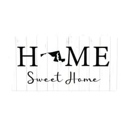 Alioyoit Farmhouse Wooden Sign Home Sweet Home Maryland State Retro Wood Welcome Sign Rustic Wood Door Hanger Plaque Door Hanger Plaque Wall Decorations for Cabin Patio 8x16 Inch
