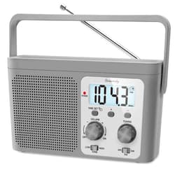 DreamSky Radio Portable AM FM Shortwave - Transistor Radio Plug in Wall or Battery Powered for Home Outdoor, Strong Reception, Large Dial Easy to Use, Digital Time Display, Small Gfits for Seniors