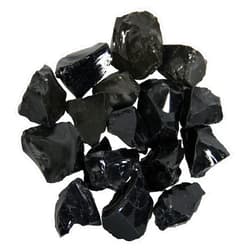 Orientrea 1.1lb Bulk Raw Obsidian Stone Rough Crystal-Natural Obsidian Raw Stones Crystal for Tumbling, Cabbing, Fountain Rocks, Decoration,Polishing, Wire Wrapping, Wicca & Reiki Crystal Healing