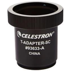 Celestron T-Adapter with SCT 5, 6, 8 with 9.25, 11, 14, Black (93633-A)