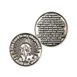 LOGOS COINS The Lord is My Shepherd Love Expression Coin, for Law Enforcement & Public Servants, Keepsake Pocket Token of Prayer & Divine Protection for Men & Women, Thinking of You Gift of Appreciation