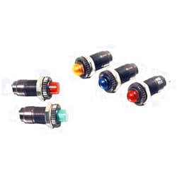 DIALIGHT 249-7872-3331-504F 28V; LED Color:RED; Operating Voltage:28VDC; MOUNTING Hole Dia:9.53MM; Forward Current IF:20MA; Luminous Intensity:55MCD; IP/NEMA Rating:NOT Rated; Product Range:-; Colou