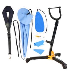 SUNYIN Saxophone Stand Saxophone Cleaning Kit Cleaning Cloth Cotton Saxophone Neck Strap Alto/Tenor Saxophone Accessories Sax Stand